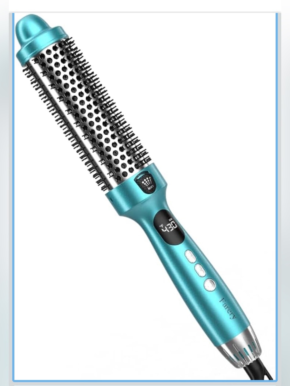 Ionic 1.5” Ceramic Blowout Brush Dual Voltage 9-Heat Settings Medium/Long Hair